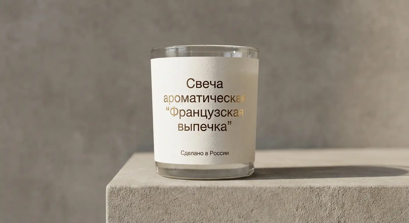 Этикетки для свечей и декора.